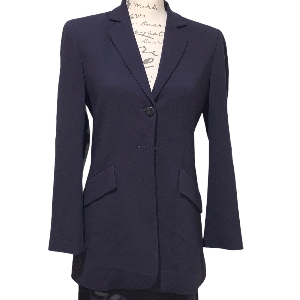J. Crew Navy Blue Italian Wool Suits size 2